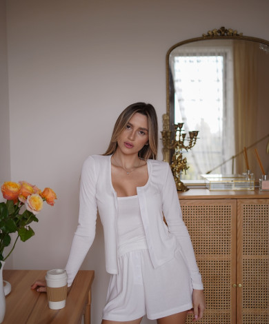 Пижама Rosie белого цвета 